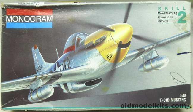 Monogram 1/48 TWO North American P-51D Mustangs Models - 'Detroit Miss', 5207 plastic model kit